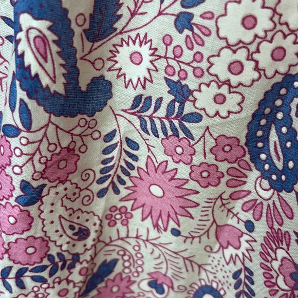 NWT Antik Batik Helene Cotton Long Sundress Light Pink Floral Print Size XS - Picture 8 of 15